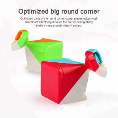 HAWKISTER Qiyi Warrior S Cube 3×3 Stickerless Professional Speed Magic Cube Puzzle for Kids