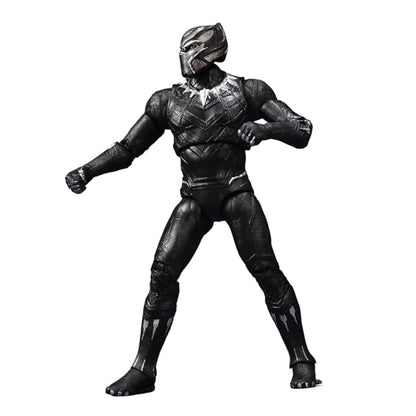 Action Figure Collectibles - 7 Inch Black Panther, Superhero Premium Collectible, Ideal Gift for Collector & Fans, Durable PVC Material, Ages 15+ Years