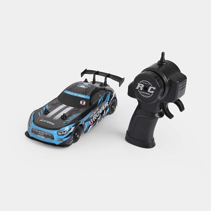 High-Speed Drift RC Racing Car with Extra Tires & Traffic Cones – Remote Control Drift Car (Multicolor)