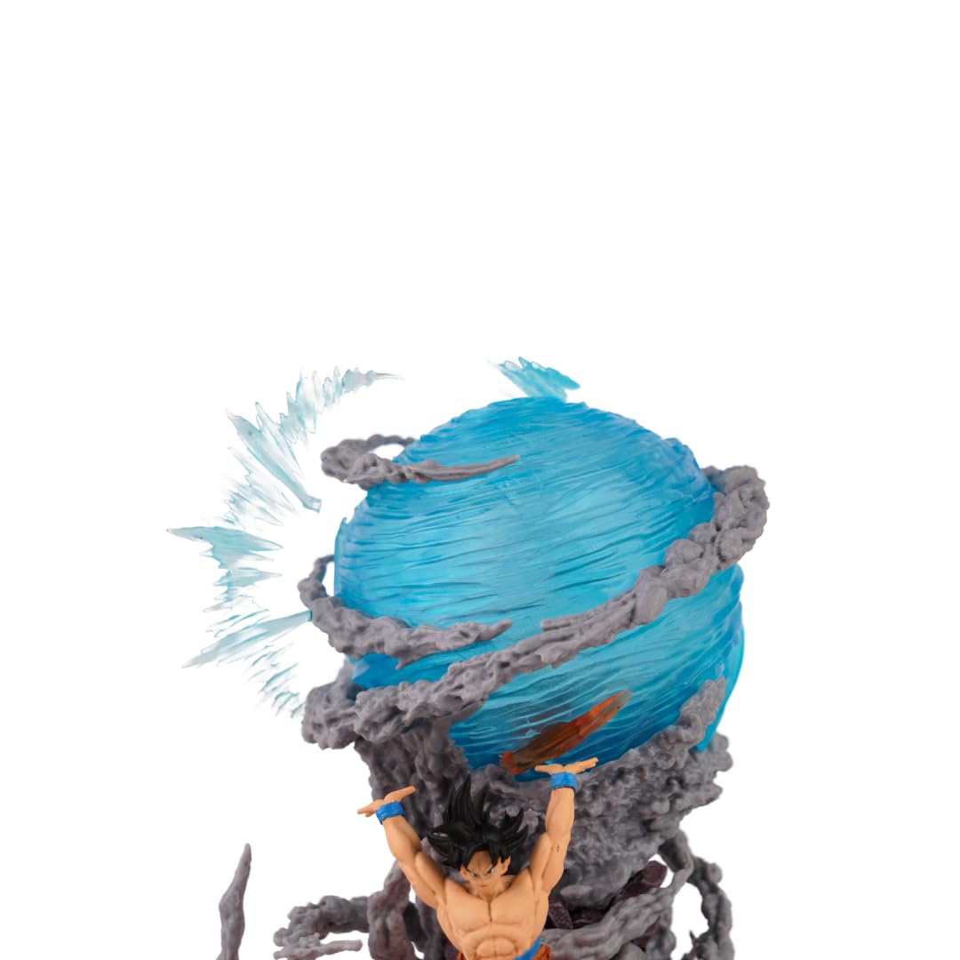 Offo Dragon Ball Z Son Goku Super Saiyan Energy Sphere Figure – Premium Anime Collectible for Dashboard & Desk