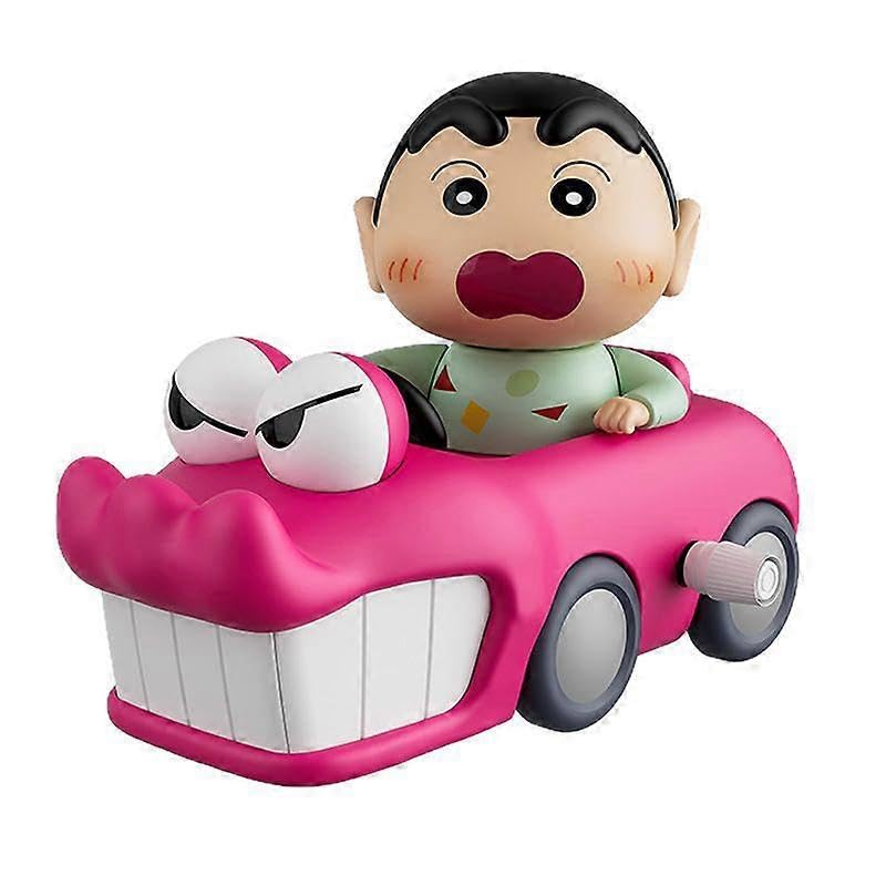 Crayon Shinchan Manual Clockwork Toy Car – Cute Wind-Up Cartoon Toy