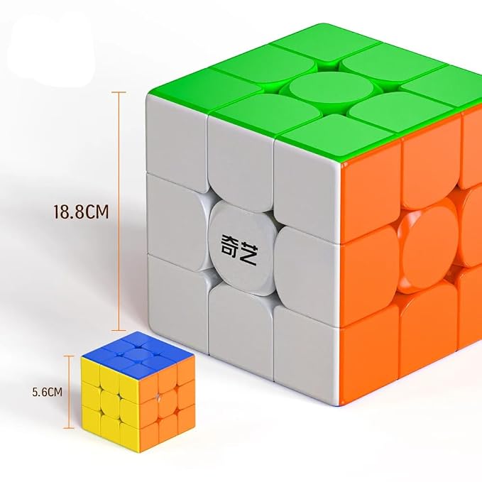 HAWKISTER QiYi Warrior Plus 3×3 Big Speed Cube – 18.8cm Large Magic Cube Puzzle for All Ages