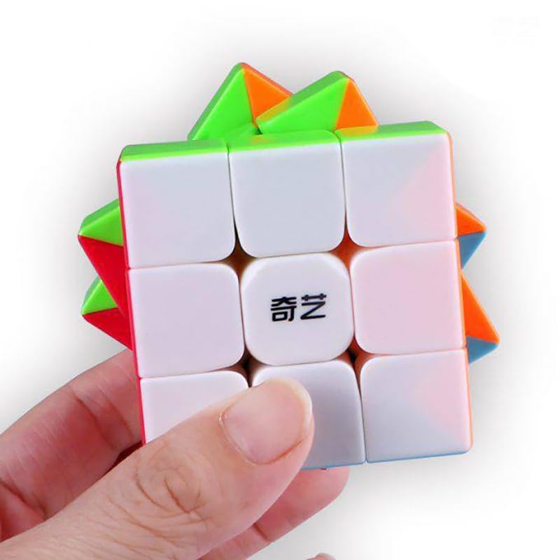 HAWKISTER Qiyi Warrior S Cube 3×3 Stickerless Professional Speed Magic Cube Puzzle for Kids