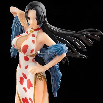 One Piece Boa Hancock 25 CM White Red Dress Figure