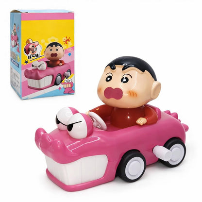 Crayon Shinchan Manual Clockwork Toy Car – Cute Wind-Up Cartoon Toy