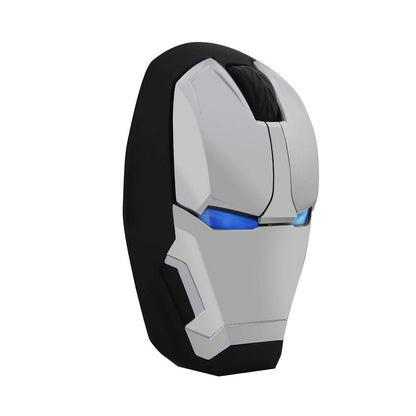 Iron Man Wireless Silent Optical Mouse – 2.4GHz Adjustable DPI LED Mouse (Silver Edition) | AnimeLegacy