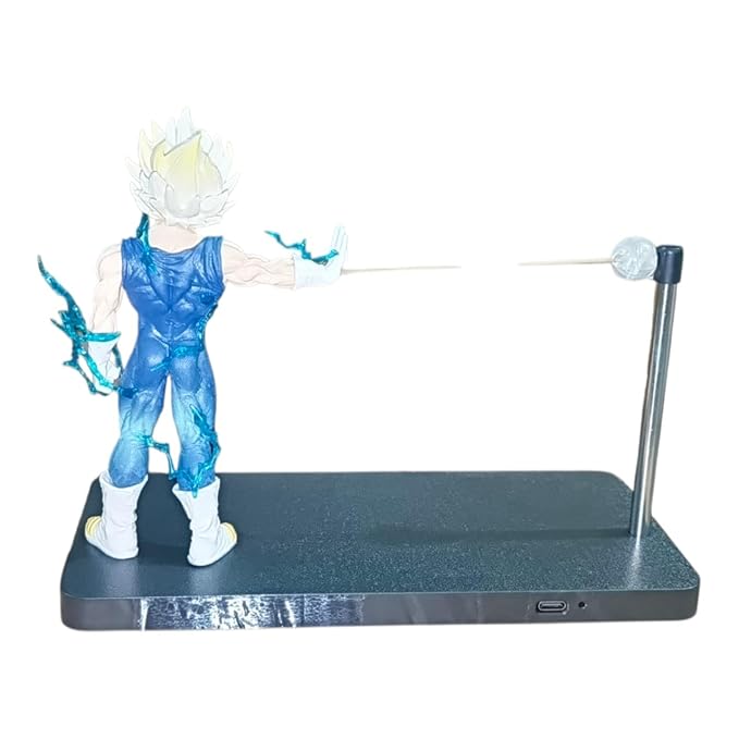 Super Saiyan Anime Action Figure with Balance Stand – Motion Balance Collectible Figurine for Display & Desk Decor