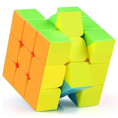 HAWKISTER Qiyi Warrior S Cube 3×3 Stickerless Professional Speed Magic Cube Puzzle for Kids