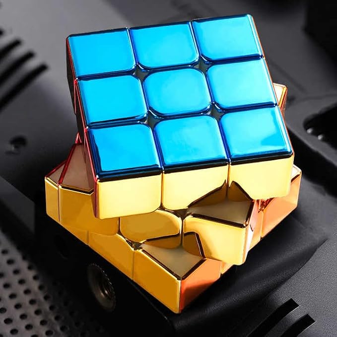 HAWKISTER ShengShou Legend 3×3 M Magnetic Metallic Plated Mirror Reflective Stickerless Speed Cube for Kids