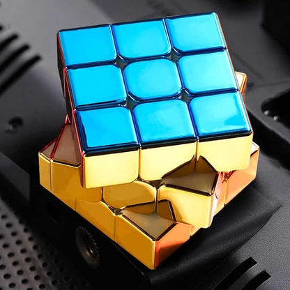 HAWKISTER ShengShou Legend 3×3 M Magnetic Metallic Plated Mirror Reflective Stickerless Speed Cube for Kids