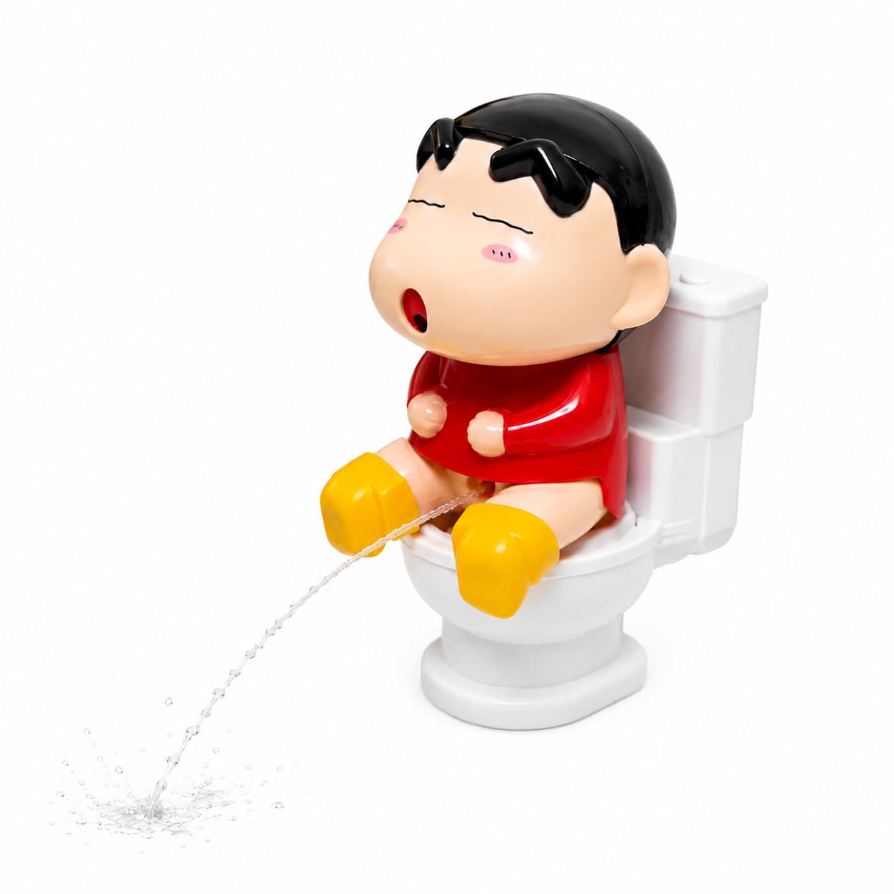 Shin-chan Toilet Water Spray Toy – 11cm Funny Interactive Prank Figure