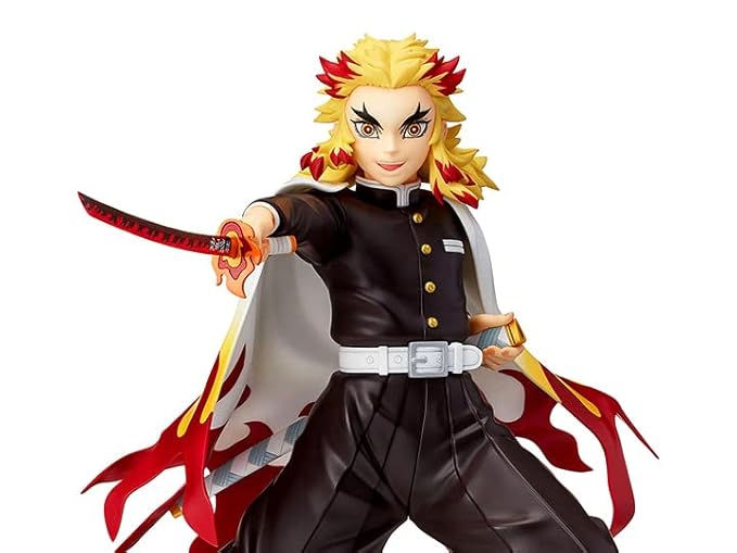 Kyojuro Rengoku Flame Attack Figure – 20cm Premium Demon Slayer Collectible Statue