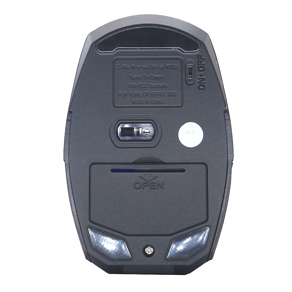 Iron Man Wireless Silent Optical Mouse – 2.4GHz Adjustable DPI LED Mouse (Silver Edition) | AnimeLegacy