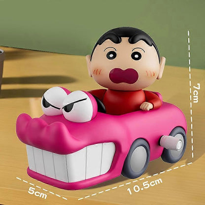 Crayon Shinchan Manual Clockwork Toy Car – Cute Wind-Up Cartoon Toy