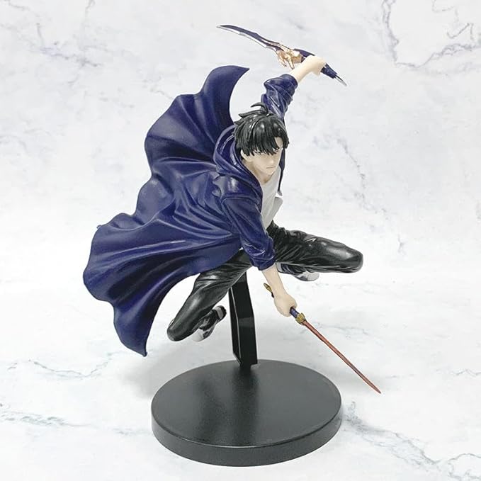 Sung Jin-Woo Dual Sword Edition Figure – 18cm Premium Solo Leveling Collectible Statue