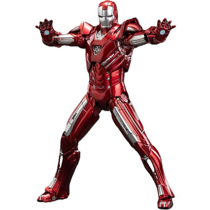 Iron Man Mark 33 Action Figure – 7 Inch 1/10 Scale Marvel Collectible with Interchangeable Hands & Blades