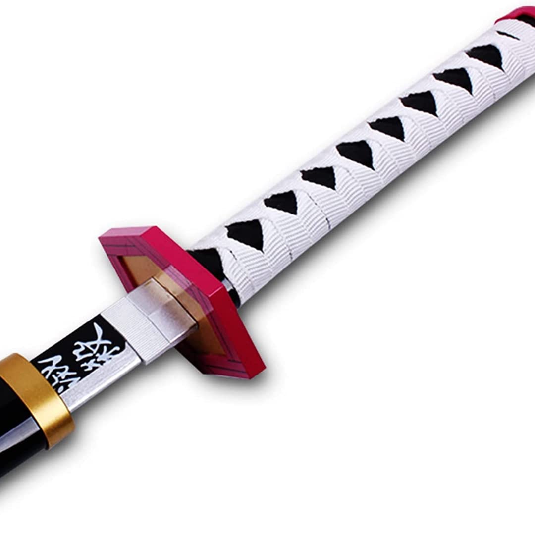 Demon Slayer Giyu Wooden Katana – 104cm Anime Cosplay Sword Replica