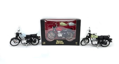 Royal Enfield Classic 350 Die-Cast Motorcycle – 1:15 Scale Bullet Bike Model with 2 Extra Fuel Tanks
