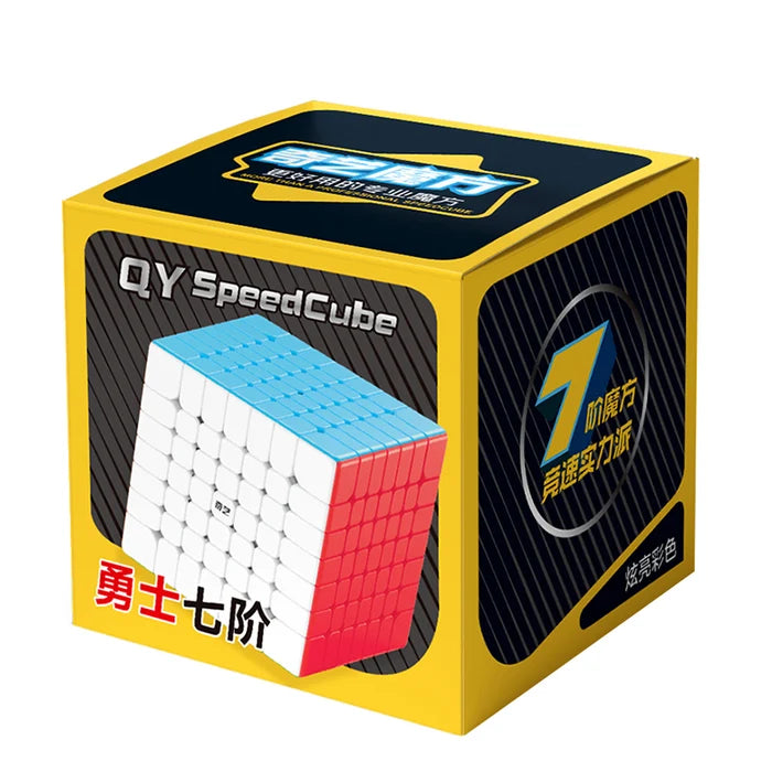 QiYi Warrior 7×7 Speed Cube – Professional Stickerless Magic Cube Puzzle | Advanced Cube for Kids & Adults