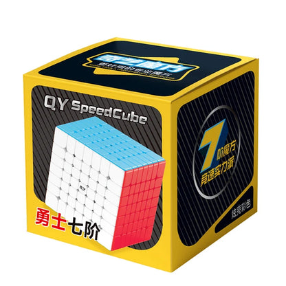 QiYi Warrior 7×7 Speed Cube – Professional Stickerless Magic Cube Puzzle | Advanced Cube for Kids & Adults