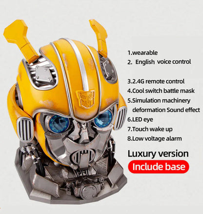 Transformers Bumblebee Transformable LED Helmet – Voice Control Wearable Cosplay Helmet (Limited Edition)