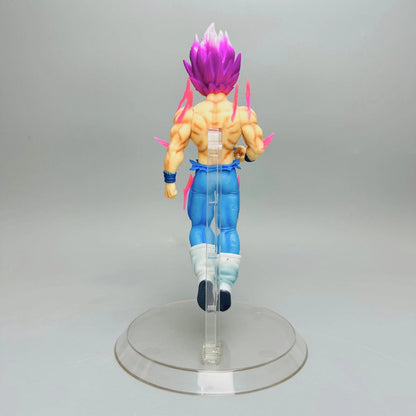 Vegeta Purple Hair Battle Damaged Figure – 20cm Transparent Base Dragon Ball Collector Edition