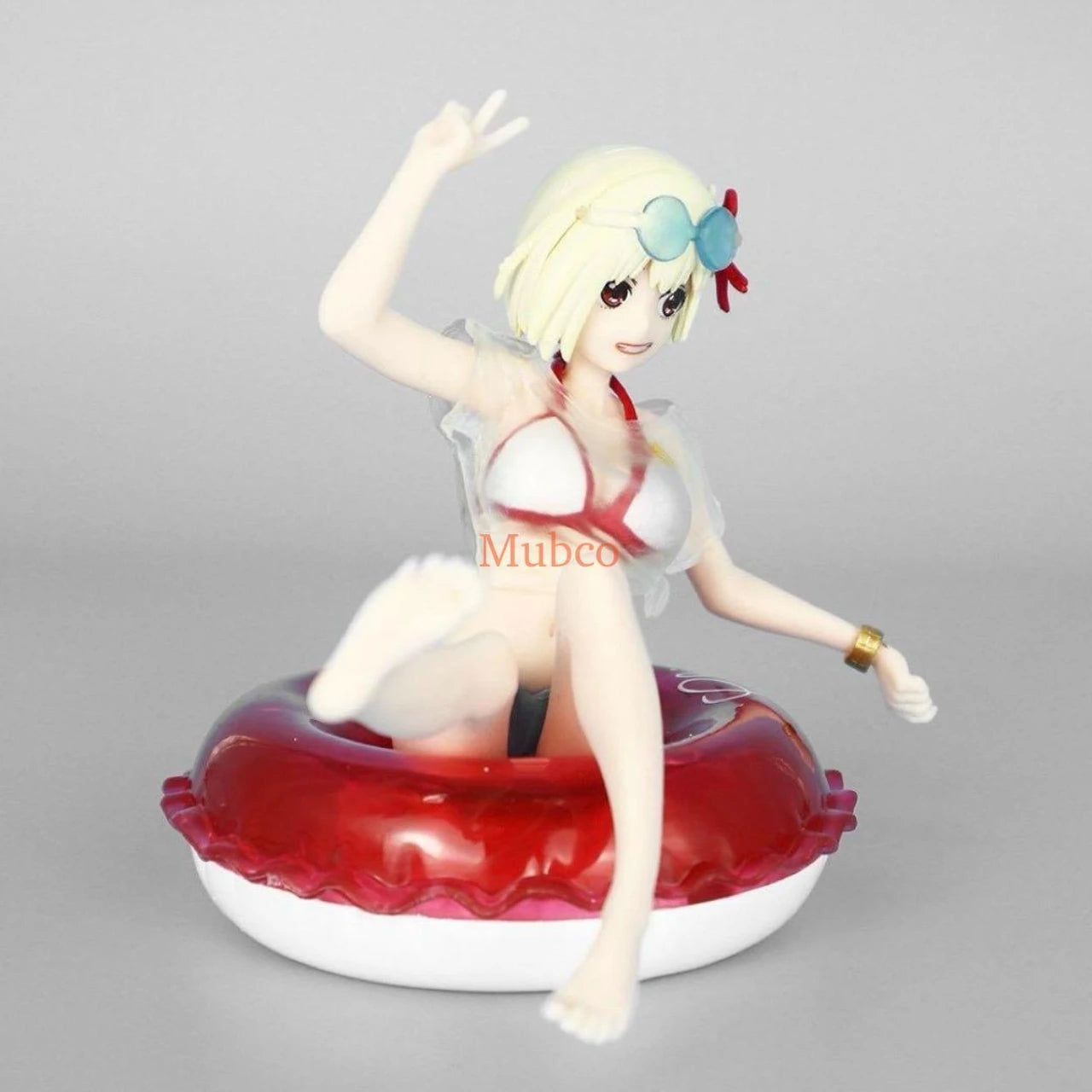 Mubco Lycoris Recoil Chisato Nishikigi Aqua Float Girls Collectible Figure – Multicolor Anime Display Doll