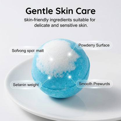Kids Surprise Bath Bomb Set – Handmade Natural Bath Fizzers with Hidden Toy Inside, Safe for Sensitive Skin, Fun Bath Time Gift for Boys & Girls