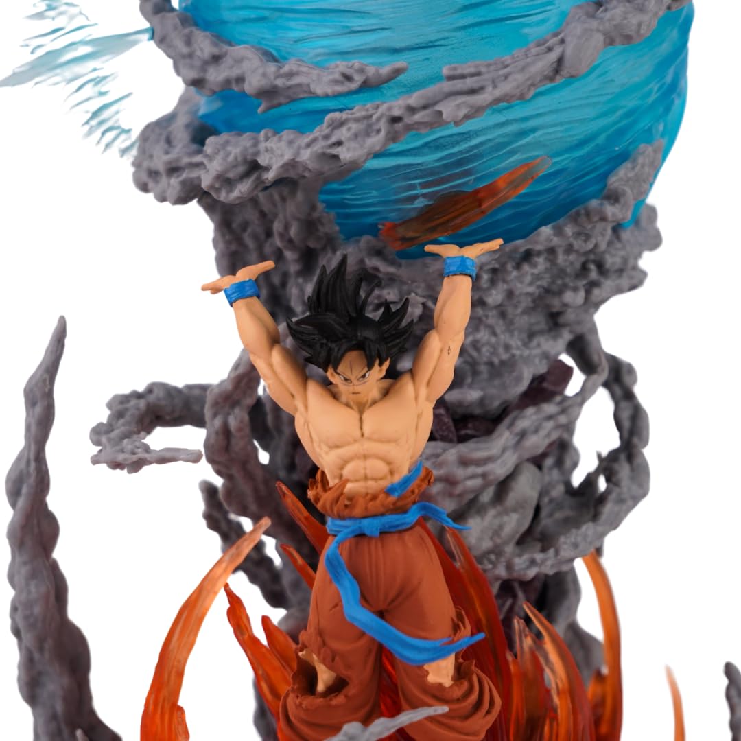 Offo Dragon Ball Z Son Goku Super Saiyan Energy Sphere Figure – Premium Anime Collectible for Dashboard & Desk