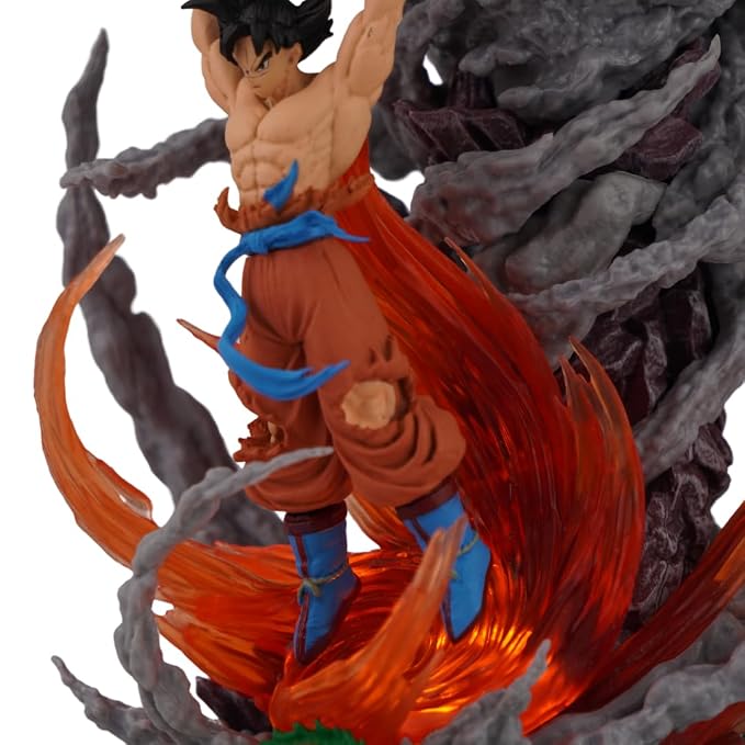 Offo Dragon Ball Z Son Goku Super Saiyan Energy Sphere Figure – Premium Anime Collectible for Dashboard & Desk