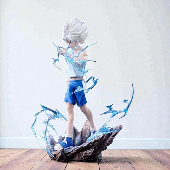 Killua Zoldyck Blue Crystal Aura Statue – Premium Hunter x Hunter Collectible Figure