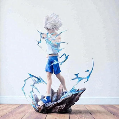 Killua Zoldyck Blue Crystal Aura Statue – Premium Hunter x Hunter Collectible Figure