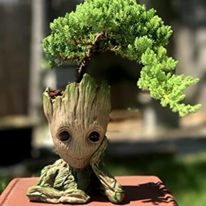 Baby Groot Pen Stand & Planter Pot – 16cm Multi-Functional Desk Organizer & Decorative Showpiece