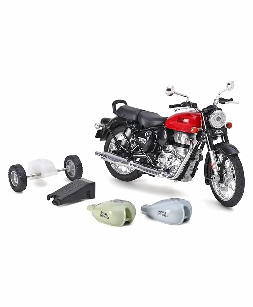 Royal Enfield Classic 350 Die-Cast Motorcycle – 1:15 Scale Bullet Bike Model with 2 Extra Fuel Tanks