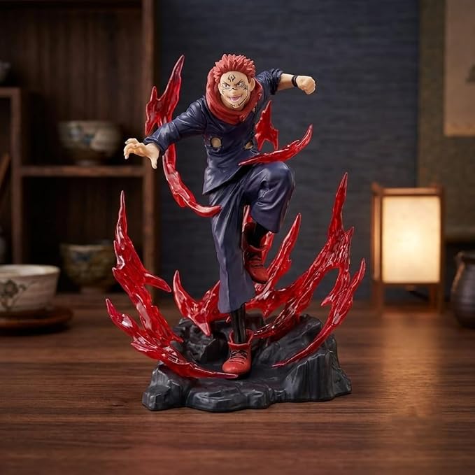 Yuji Itadori Action Figure – 24cm Jujutsu Kaisen Premium PVC Collectible Statue with Energy Effect Base