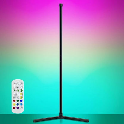 The Artment Modern Zenith Corner Floor Lamp – Adjustable RGB LED Floor Lamp with Remote Control