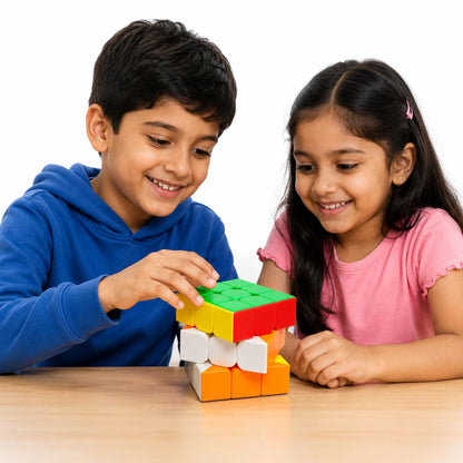 MoYu 3×3 Speed Cube – Stickerless Magic Puzzle Cube with Solution Guide | Puzzle Toy for Kids & Adults