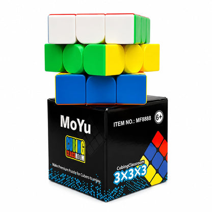 MoYu 3×3 Speed Cube – Stickerless Magic Puzzle Cube with Solution Guide | Puzzle Toy for Kids & Adults