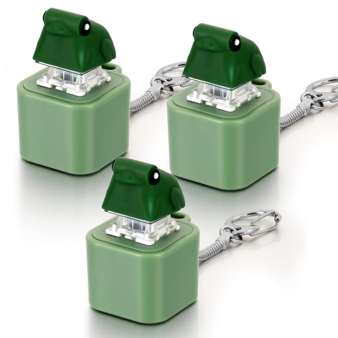 Croaking Frog Keychain – Rechargeable Light & Sound Fidget Toy with LED Effects