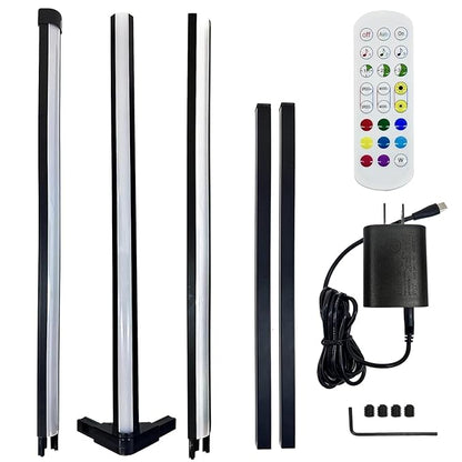 The Artment Modern Zenith Corner Floor Lamp – Adjustable RGB LED Floor Lamp with Remote Control