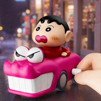 Crayon Shinchan Manual Clockwork Toy Car – Cute Wind-Up Cartoon Toy