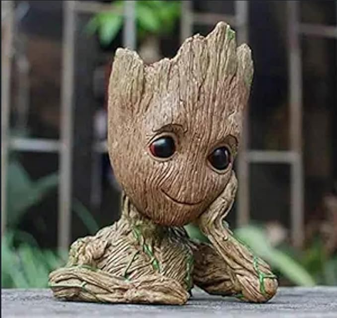 Baby Groot Pen Stand & Planter Pot – 16cm Multi-Functional Desk Organizer & Decorative Showpiece