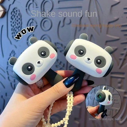 Cute Cartoon Musical Hammer Keychain – Sound & Shake Sensory Toy for Kids