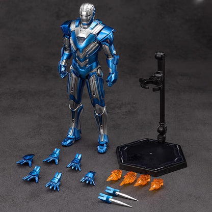 Iron Man MK30 Blue Steel Action Figure – Premium Limited Collector Edition | AnimeLegacy