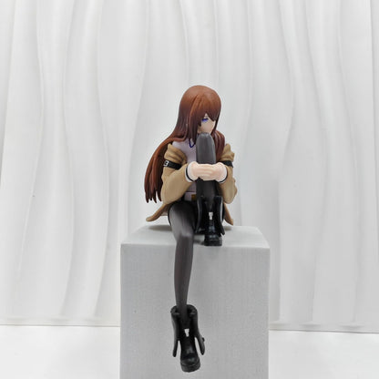 Makise Kurisu Sitting Figure – 15cm Premium Steins;Gate Anime Collectible Statue