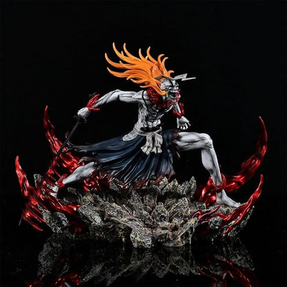 Ichigo Hollow Warrior Statue – Premium Bleach Collectible Action Figure with Display Base