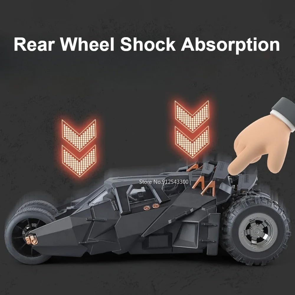 FEXXA 1:18 Scale Tumbler Batmobile Die-Cast Metal Car – Openable Doors, Lights & Sound