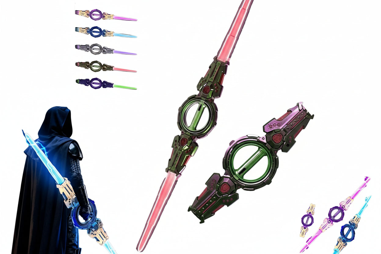 Double Edge Fire Spin Lightsaber Katana – Limited Edition Collectible Saber