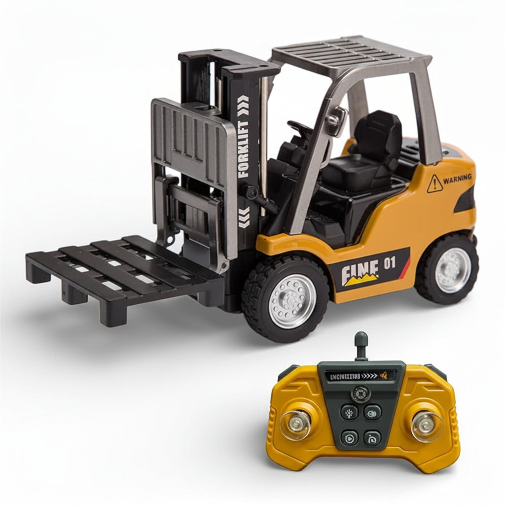Engineering RC Forklift Truck – 2.4GHz Alloy Vehicle with LED Lights & Sound Remote & App Control