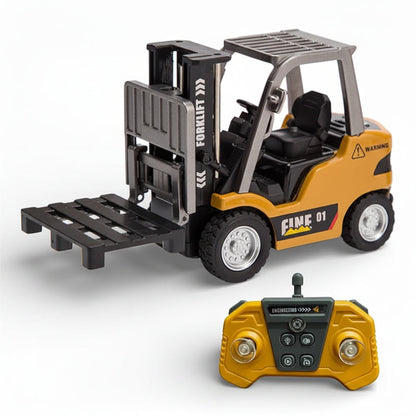 Engineering RC Forklift Truck – 2.4GHz Alloy Vehicle with LED Lights & Sound Remote & App Control